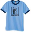 Game Over Ringer T-shirt Funny Marriage Carolina Blue Tee Black Print