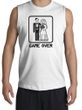 Game Over Shooter Funny Marriage White Muscle Shirt - Black Print