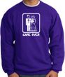 Game Over Sweatshirt Funny Marriage Purple Sweatshirt - White Print