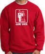 Game Over Sweatshirt Funny Marriage Red Sweatshirt - White Print