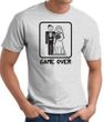Game Over T-shirt - Funny Marriage Bride Groom Ash Tee - Black Print