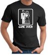 Game Over T-shirt - Funny Marriage Bride Groom Black Tee White Print