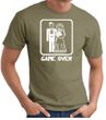 Game Over T-shirt - Funny Marriage Bride Groom Olive Tee White Print