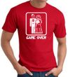 Game Over T-shirt - Funny Marriage Bride Groom Red Tee - White Print