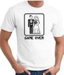 Game Over T-shirt Funny Marriage Bride Groom White Tee - Black Print
