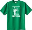 Game Over T-shirt - Funny Marriage Kelly Green Tee - White Print