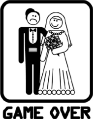 Game Over Wedding T-shirts