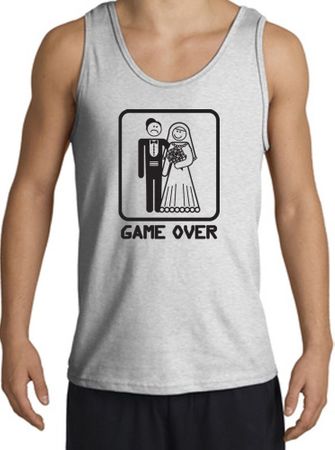 Game Over Tanktop Funny Marriage Ash Tank Top