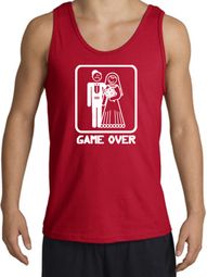 Game Over Tanktop Funny Marriage Red Tank Top