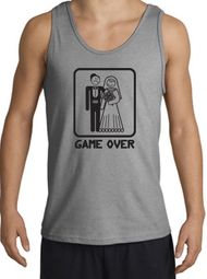 Game Over Tanktop Funny Marriage Sport Grey Tank Top Game Over Tanktop Funny Marriage Sport Grey Tank Top