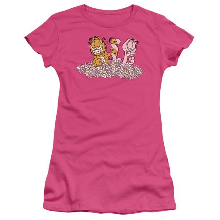 Garfield Juniors Tee Shirt Chicks Dig Flowers T-shirt
