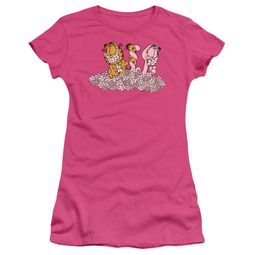 Garfield Juniors Tee Shirt Chicks Dig Flowers T-shirt Garfield Juniors Tee Shirt Chicks Dig Flowers T-shirt