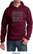 Gas Clutch Shift Repeat Grey Print Hoodie
