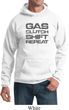 Gas Clutch Shift Repeat Grey Print Hoodie
