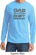 Gas Clutch Shift Repeat Grey Print Long Sleeve Shirt