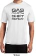 Gas Clutch Shift Repeat Grey Print Mens Moisture Wicking Shirt