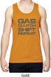 Gas Clutch Shift Repeat Grey Print Mens Moisture Wicking Tanktop