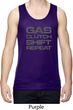 Gas Clutch Shift Repeat Grey Print Mens Moisture Wicking Tanktop