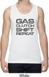 Gas Clutch Shift Repeat Grey Print Mens Moisture Wicking Tanktop