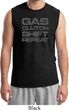 Gas Clutch Shift Repeat Grey Print Mens Muscle Shirt