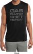 Gas Clutch Shift Repeat Grey Print Mens Sleeveless Moisture Wicking