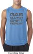 Gas Clutch Shift Repeat Grey Print Mens Sleeveless Shirt