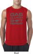 Gas Clutch Shift Repeat Grey Print Mens Sleeveless Shirt