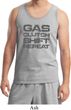 Gas Clutch Shift Repeat Grey Print Mens Tank Top