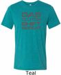 Gas Clutch Shift Repeat Grey Print Mens Tri Blend Crewneck Shirt