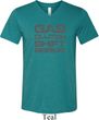 Gas Clutch Shift Repeat Grey Print Mens Tri Blend V-neck Shirt
