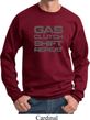 Gas Clutch Shift Repeat Grey Print Sweatshirt