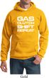 Gas Clutch Shift Repeat White Print Hoodie