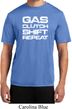 Gas Clutch Shift Repeat White Print Mens Moisture Wicking Shirt