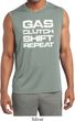 Gas Clutch Shift Repeat White Print Mens Sleeveless Moisture Wicking