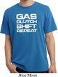 Gas Clutch Shift Repeat White Print Pigment Dyed Shirt