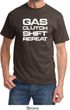 Gas Clutch Shift Repeat White Print Shirt