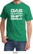Gas Clutch Shift Repeat White Print Shirt