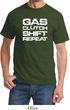 Gas Clutch Shift Repeat White Print Shirt
