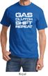 Gas Clutch Shift Repeat White Print Shirt