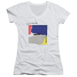 Genesis Juniors V Neck Shirt Abacab White T-Shirt Genesis Juniors V Neck Shirt Abacab White T-Shirt