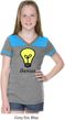 Genius Light Bulb Girls Football Shirt