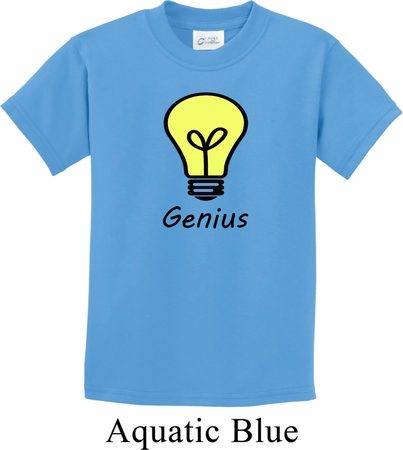 Genius Light Bulb Kids Shirt