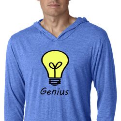 Genius Light Bulb Lightweight Hoodie Shirt