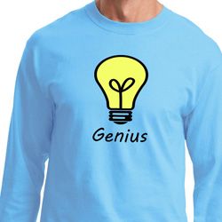 Genius Light Bulb Long Sleeve Shirt