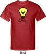 Genius Light Bulb Mens Tall Shirt