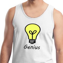 Genius Light Bulb Mens Tank Top