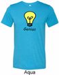 Genius Light Bulb Mens Tri Blend Crewneck Shirt