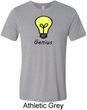 Genius Light Bulb Mens Tri Blend Crewneck Shirt