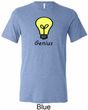 Genius Light Bulb Mens Tri Blend Crewneck Shirt