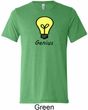 Genius Light Bulb Mens Tri Blend Crewneck Shirt